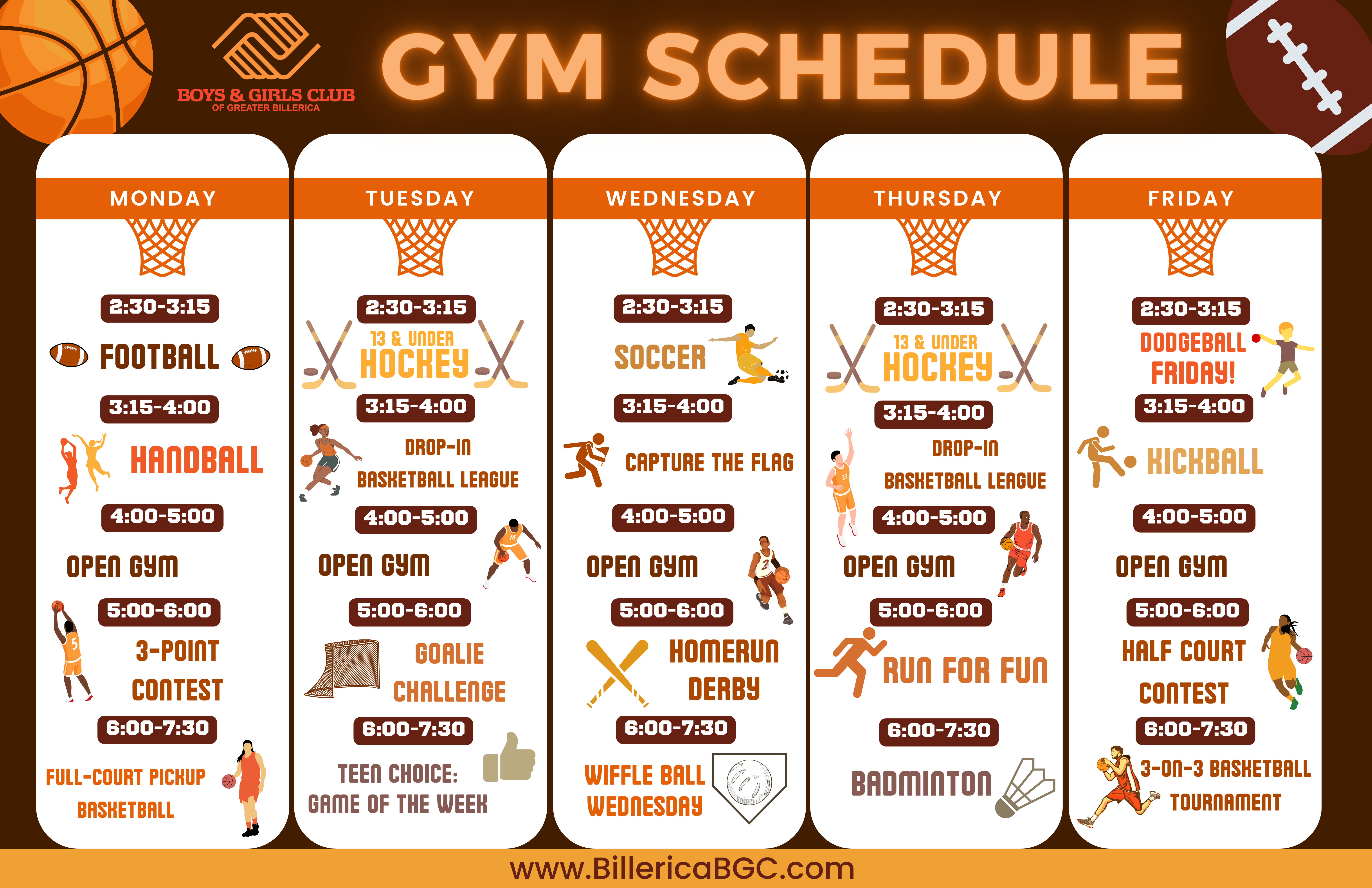 gym schedule